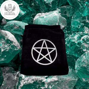 Black Pentagram Velvet Pouch